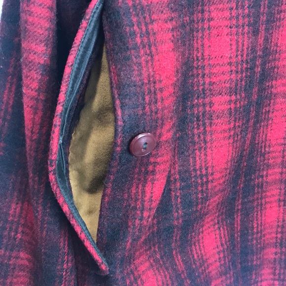 Vintage Red Plaid Woolrich Hunting Jacket Sz 42 - Picture 8 of 8